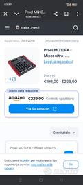 mixer più casse per live e  dj o karaoke 