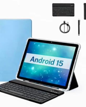Tablet con tastiera e mouse Android 15