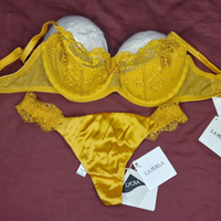 Completo Reggiseno Perizoma La Perla Nuovo SETA