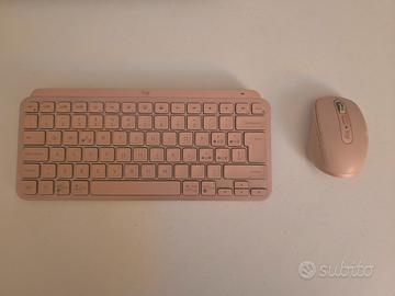 combo tastiera + mouse Pink Logitech 