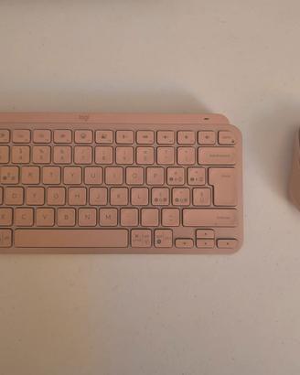 combo tastiera + mouse Pink Logitech 