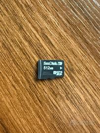 Scheda di Memoria MicroSD SanDisk 512MB Originale 