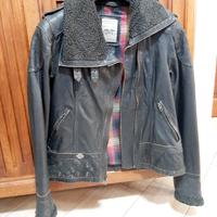  giubbino giacca pelle harley davidson donna moto