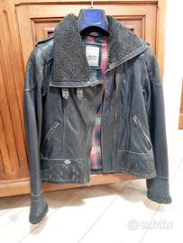  giubbino giacca pelle harley davidson donna moto