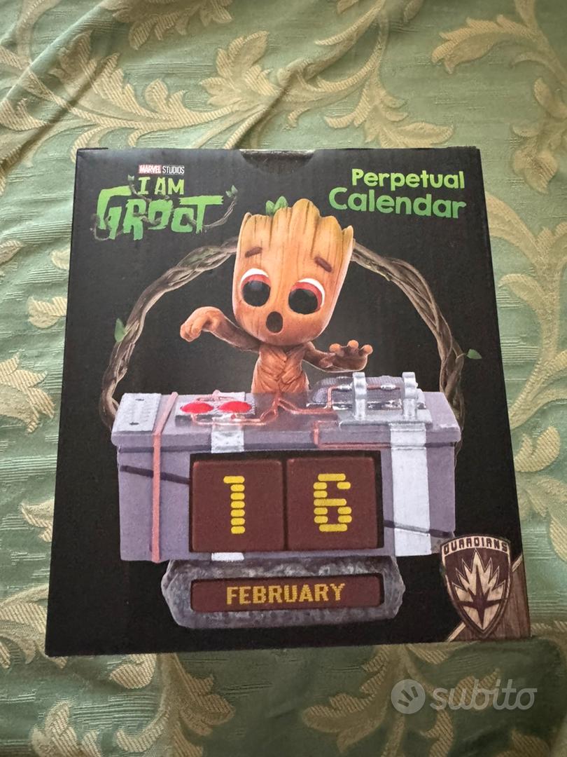Calendario Perpetuo Groot 3D Da Tavolo - Baby Groot Marvel, 12x10x13.5cm, Licenza Ufficiale - Foto 6