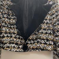 Giacca nero con paillettes oro argento