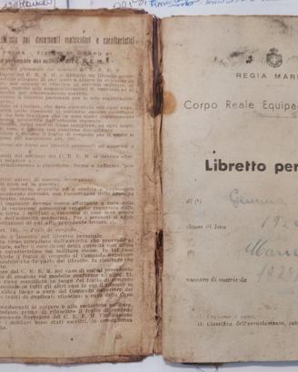 libretto Corpo Reale Equipaggi  Marina