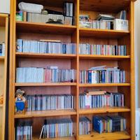 Libreria a 10 ripiani in massello aggiustabili