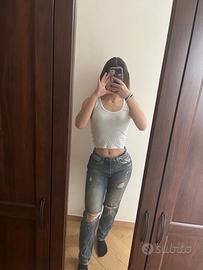 Jeans gintage strappati