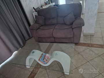 Divano 2 posti recliner elettrico