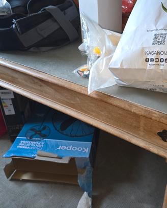 tavolo in legno 180cmx90cm+ 3 sedie