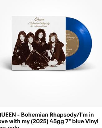 Queen Bohemian Rhapsody 2025 7” Blue Vinyl