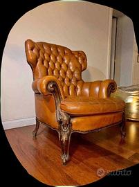Poltrone vintage in pelle 