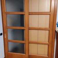 porta scorrevole legno vetro cabina armadio
