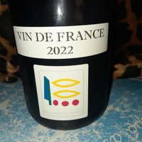 Bottiglia vino rosso francese anno 2022