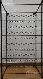 2 Cantinette portabottiglie in metallo