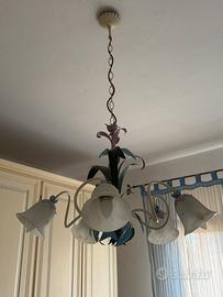 Lampadario e abajou da camera