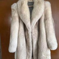 pelliccia argentata volpe lunga nuova