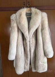 pelliccia argentata volpe lunga nuova