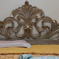 Testata letto in legno intarsiato barocco venezian