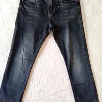 Jeans neri in denim, taglia disponibile