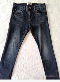 Jeans neri in denim, taglia disponibile