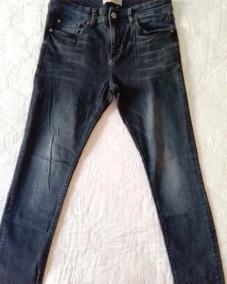 Jeans neri in denim, taglia disponibile