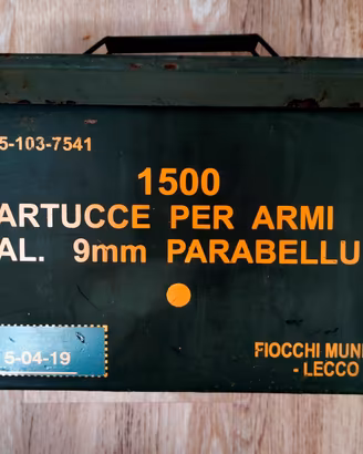 Cassetta militaria - E.I. cassa militare vintage