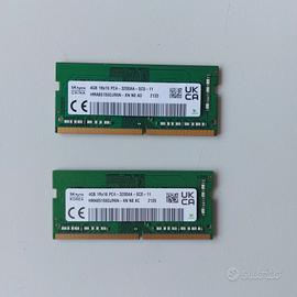 RAM 8GB (2x4GB) SK hynix SODIMM DDR4 3200