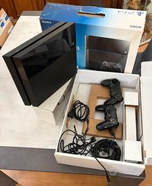 PlayStation 4 console jet black - 2 joystick