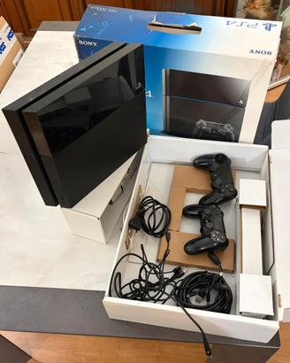 PlayStation 4 console jet black - 2 joystick