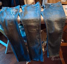 3 PAIA DI JEANS DONNA VARI MODELLI
