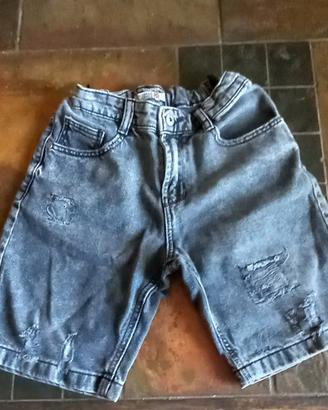 jeans corto bambino 9/10 anni