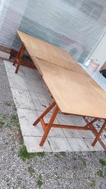 TAVOLO IN LEGNO VERSATILE E SMONTABILE