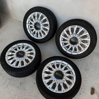 4 CERCHI IN LEGA DA 15 FIAT 500 DAL 2007 AL 2026