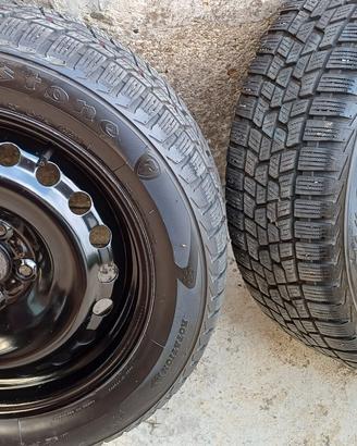 Coppia di copertoni termici autovettura raggio 16 