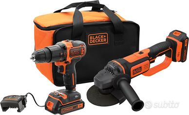 BLACK+DECKER, Trapano avvitatore  + smerigliatrice