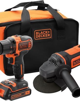 BLACK+DECKER, Trapano avvitatore  + smerigliatrice