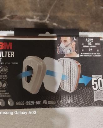 filtri maschera 3M 6002-1 vapori organici A2 P2