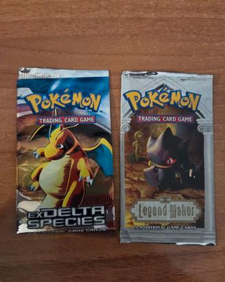 2 BUSTINE VUOTE POKEMON SERIE EX, SMERALDO SPECIE