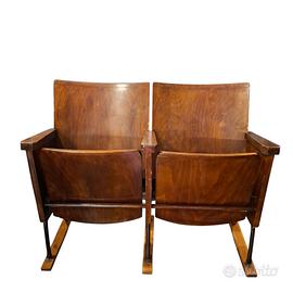 Coppia sedie cinema anni 60