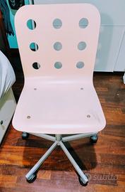 Sedia IKEA modello Jules colore rosa