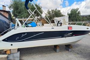 Barca a motore semicabinata