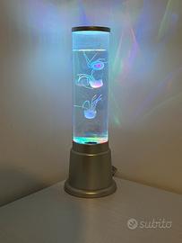 Lampada con led e meduse
