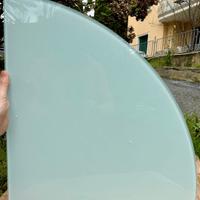 3 MENSOLE ANGOLARI 45x45 VETRO SATINATO