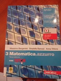 Libro  '3 Matematica azzurro-terza edizione con Tu