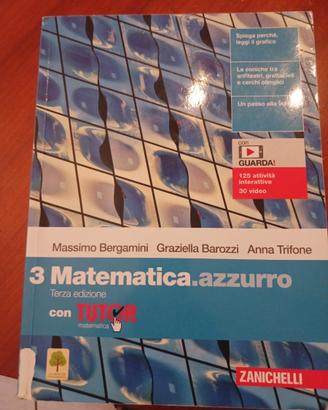 Libro  '3 Matematica azzurro-terza edizione con Tu
