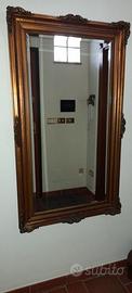specchio in legno pregiato