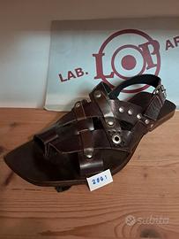 sandali artigianali uomo in cuoio di lusso 