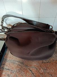 borsa Maliparmi scamosciata marrone 